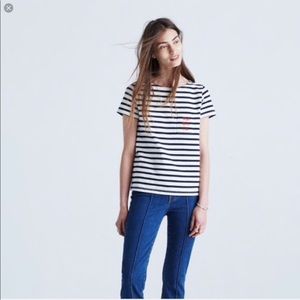 Madewell x sèzane moi avec toi striped tshirt